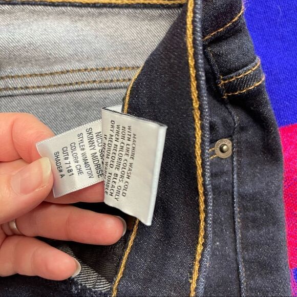 Hudson Women’s Nico Super Skinny Midrise Dark Wash Denim Jeans Size 26 X 30 - Picture 9 of 12